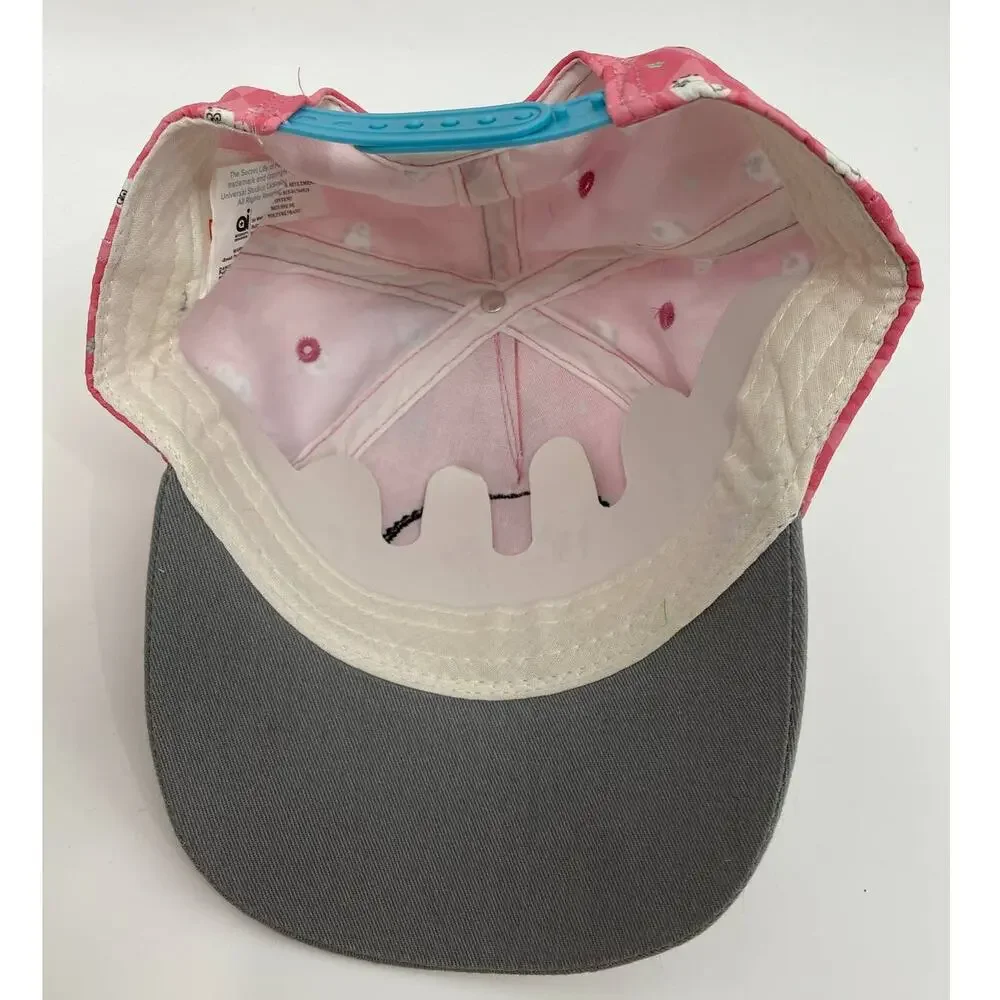 Secret Life Of Pets Girls Baseball Cap Snapback Hat Adjustable Pink Gray Kid NEW